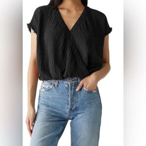 Michael Stars Evie Faux Wrap Top